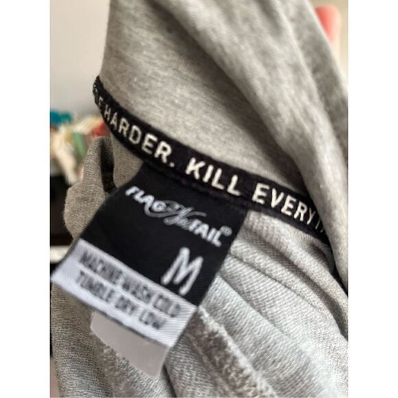 Flag nor fail crop top jogger zip up jacket athletic apparel workout gear mediu - Picture 2 of 2